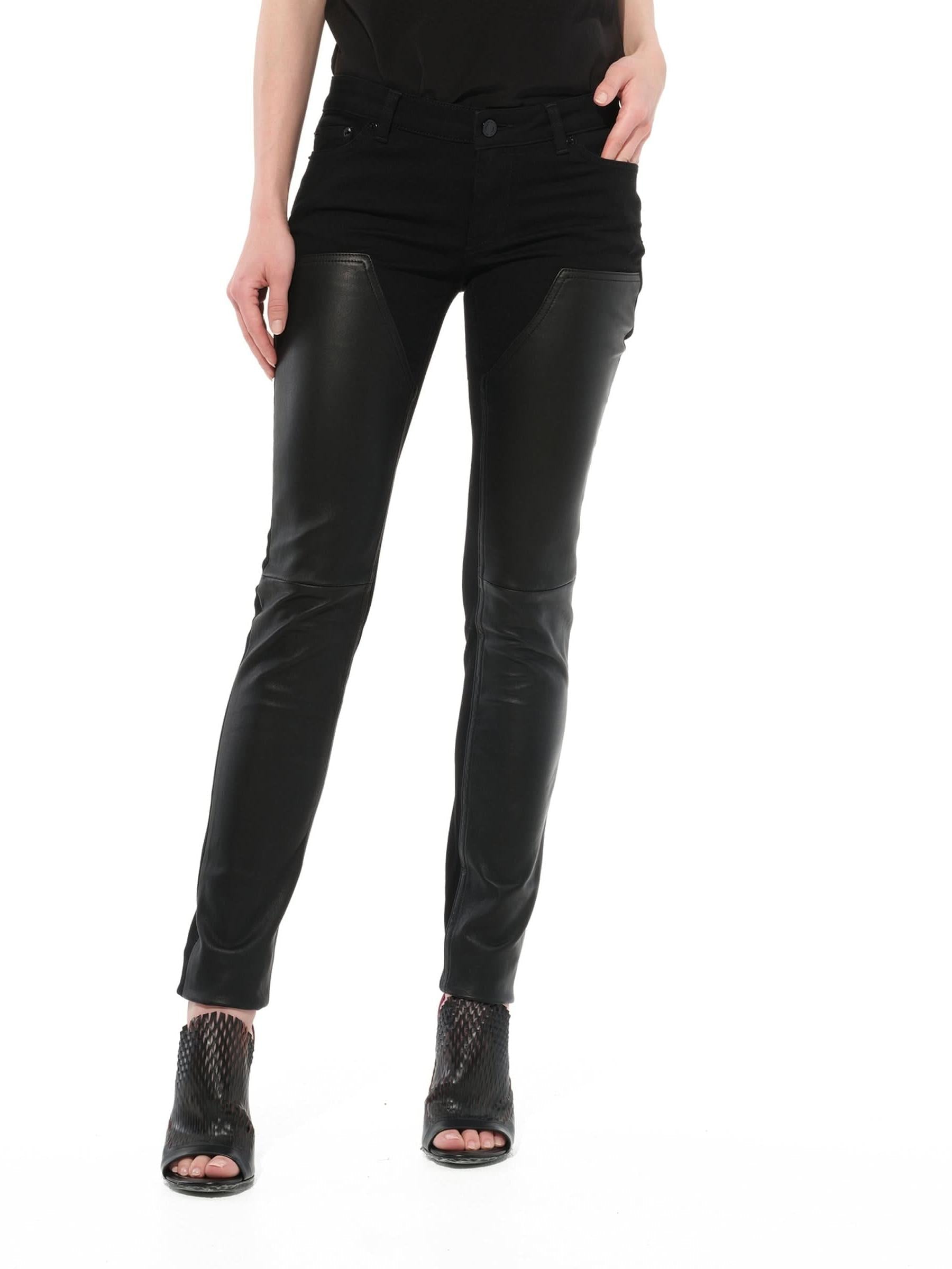 Image of a model wearing Denim. Productname: GIVENCHY Jeans in Black colour by brand - GIVENCHY