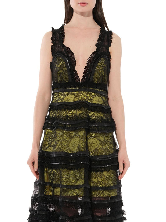 Image of a model wearing Dress. Productname: GIVENCHY Long Dress in Black colour by brand - GIVENCHY