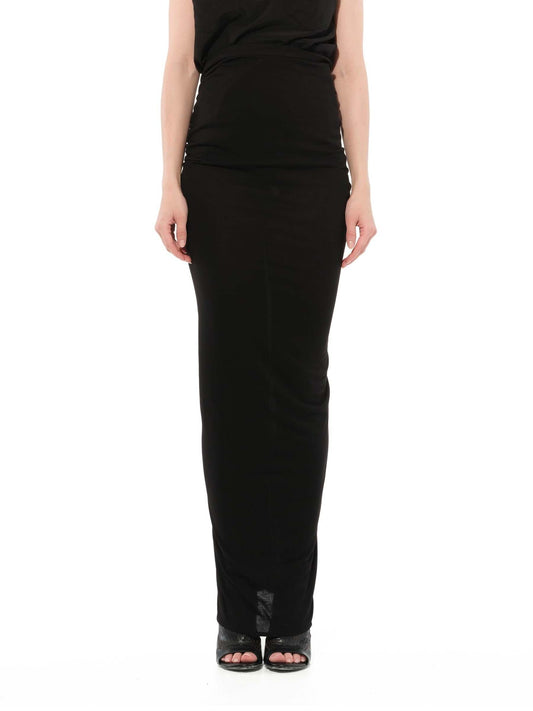 Image of a model wearing Skirts. Productname: GIVENCHY Long Skirt in BLACK colour by brand - GIVENCHY