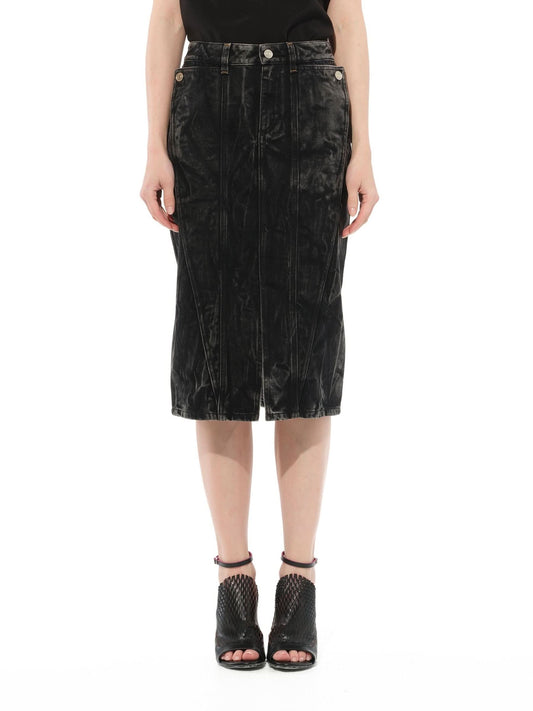 Image of a model wearing Skirts. Productname: GIVENCHY Long Skirts in Black colour by brand - GIVENCHY