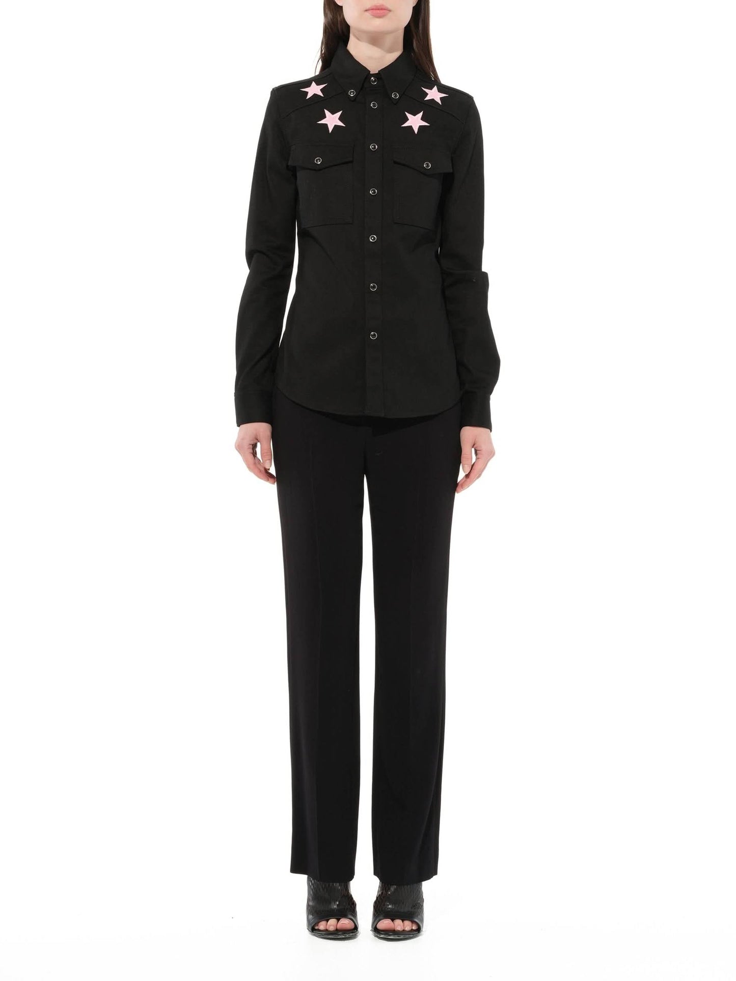 GIVENCHY Long Sleeve Shirt (Black)