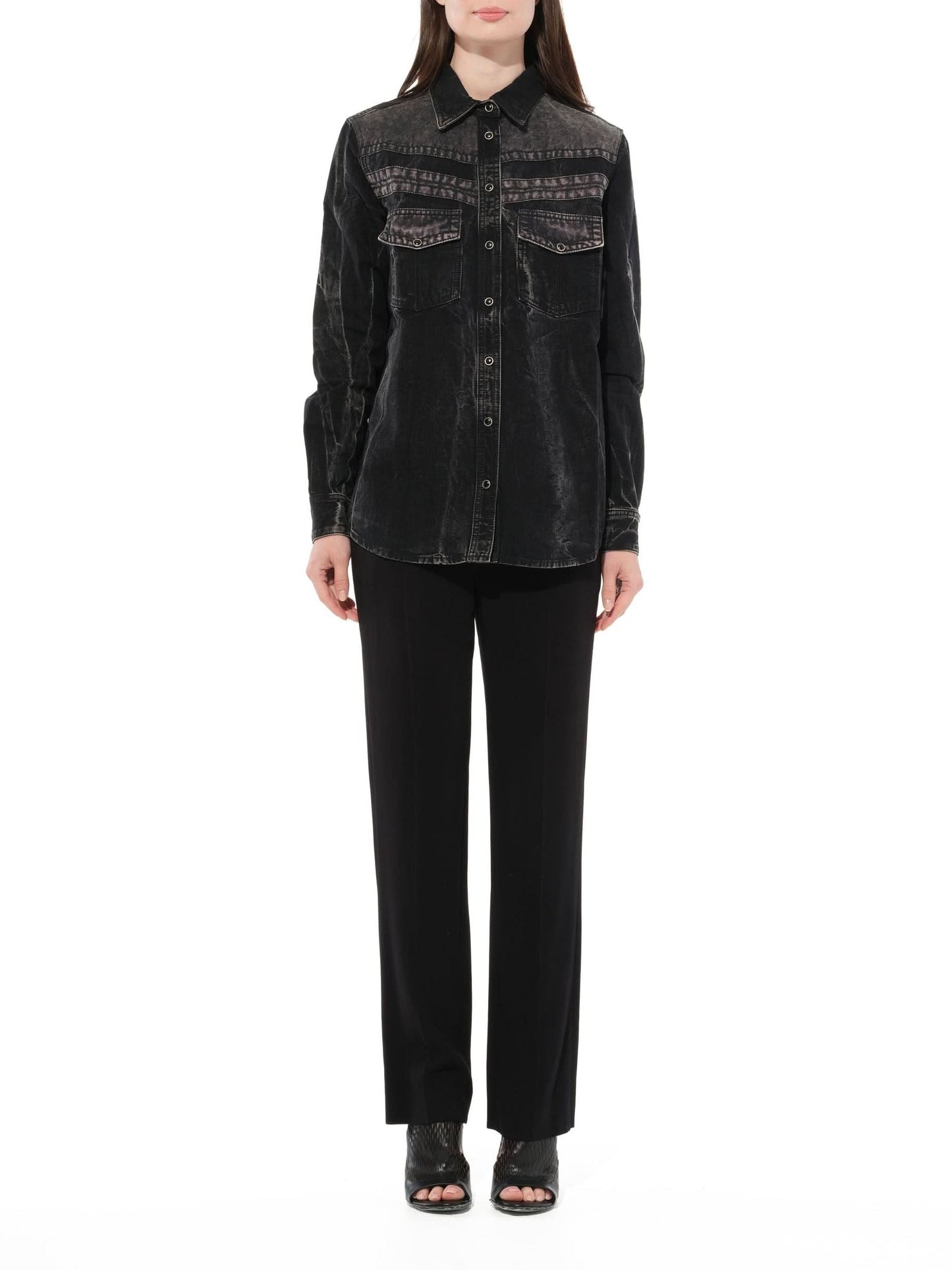 GIVENCHY Long Sleeve Shirts (Black)