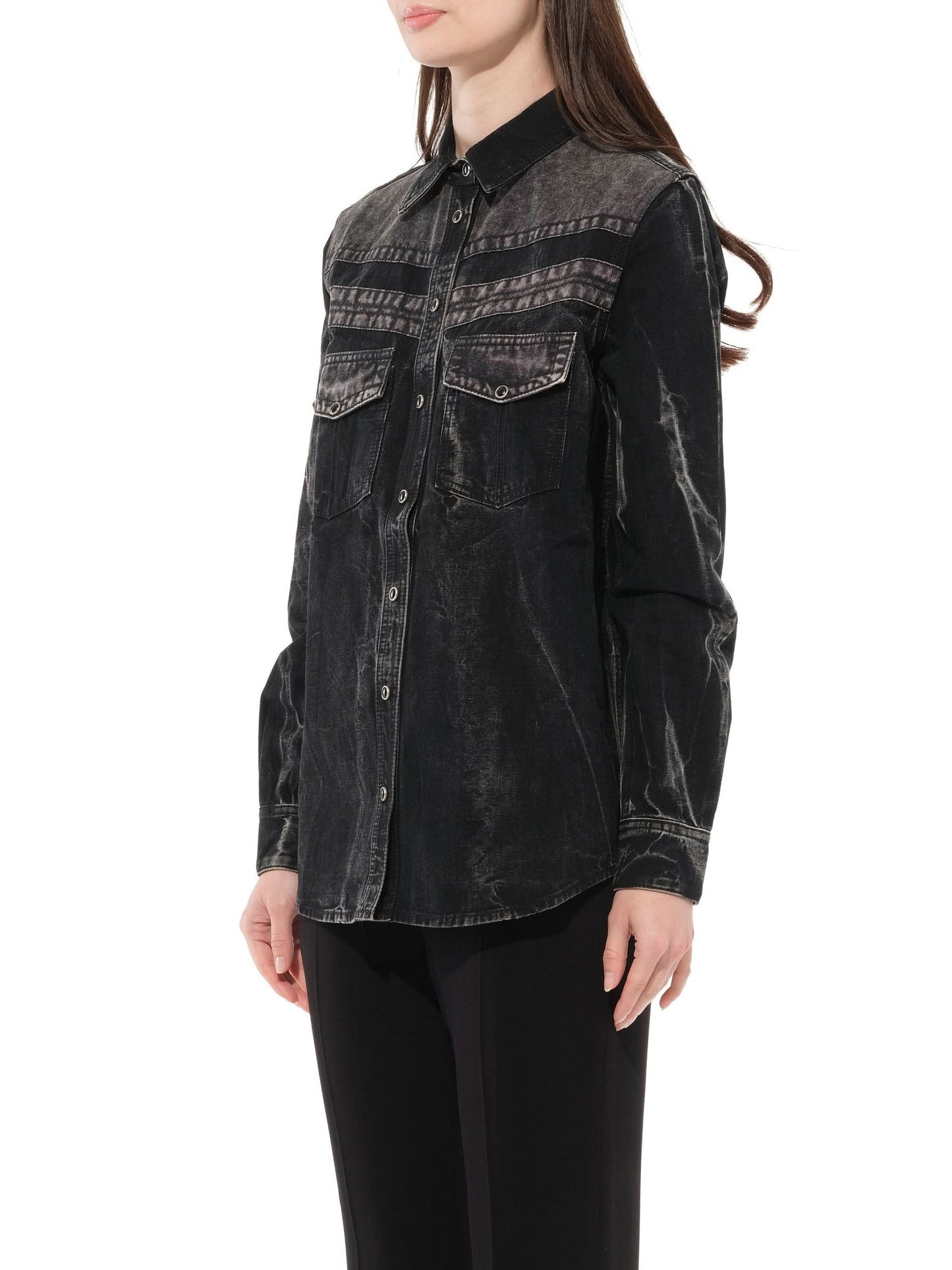 GIVENCHY Long Sleeve Shirts (Black)