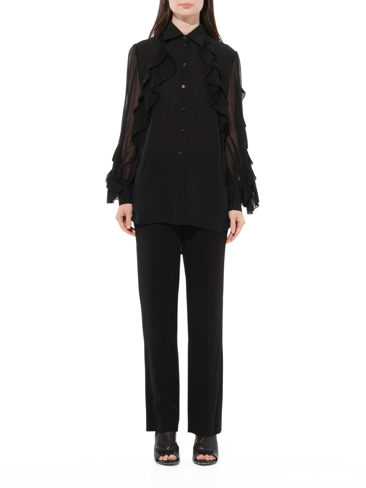 GIVENCHY Long Sleeves Shirts (Black)