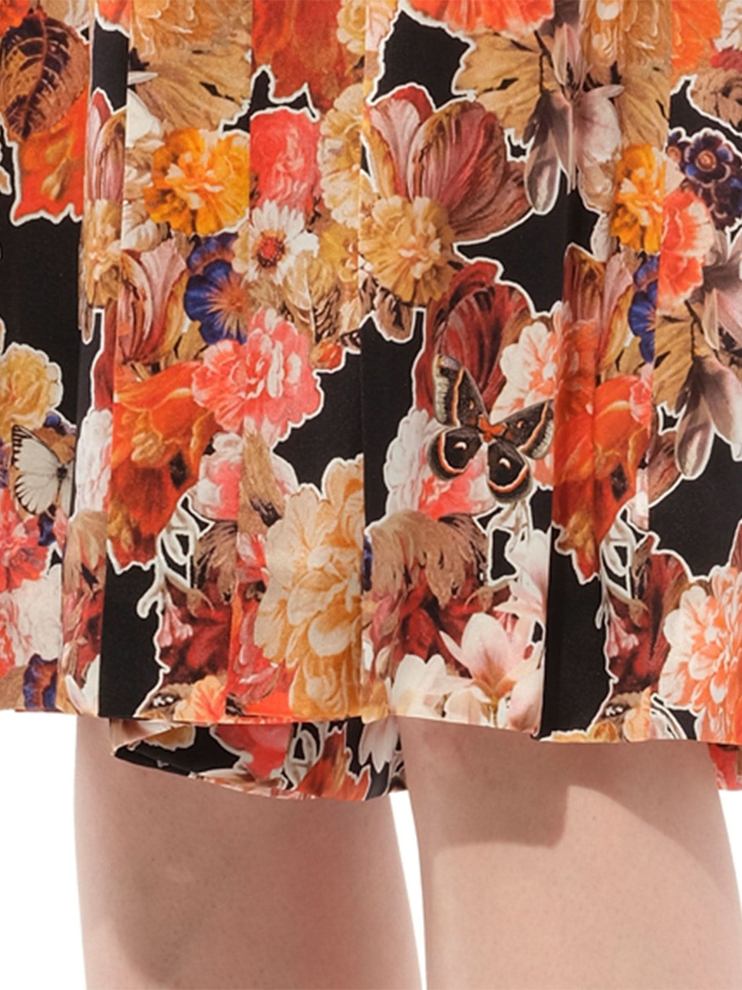 GIVENCHY Flower Print Skirts (Black)