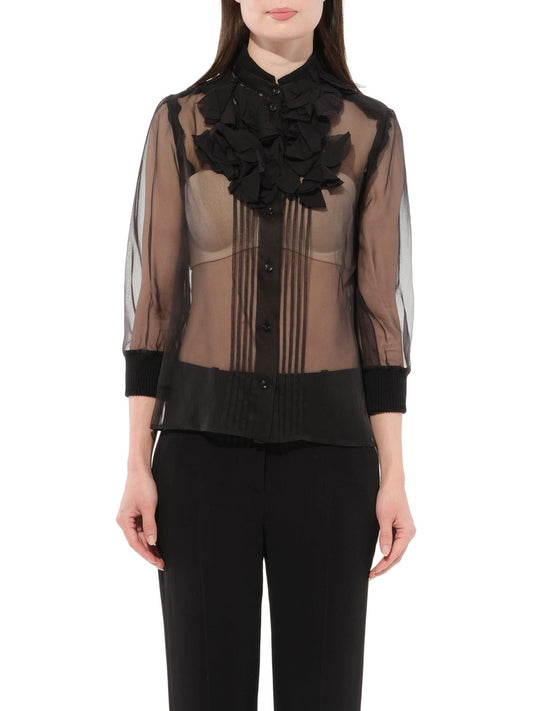 Image of Blouses. Productname: GIVENCHY Podium Blouse in Black colour by brand - GIVENCHY