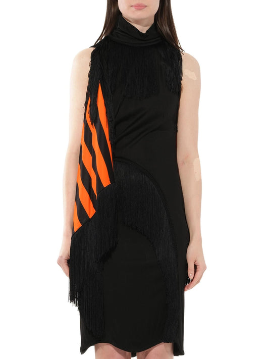 Image of a model wearing Dress. Productname: GIVENCHY Podium Robe Dress in Black colour by brand - GIVENCHY