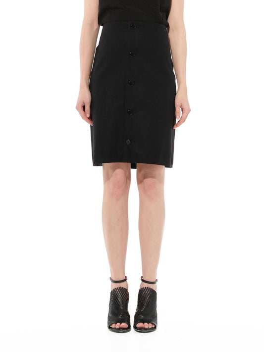 Image of a model wearing Skirts. Productname: GIVENCHY Podium Skirt in Black colour by brand - GIVENCHY
