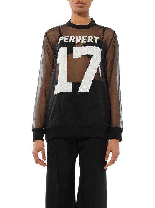 Image of a model wearing Tops. Productname: GIVENCHY Podium T-Shirt in Black colour by brand - GIVENCHY