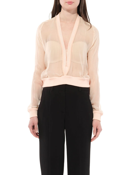 Image of a model wearing Tops. Productname: GIVENCHY Podium Top in PINK colour by brand - GIVENCHY