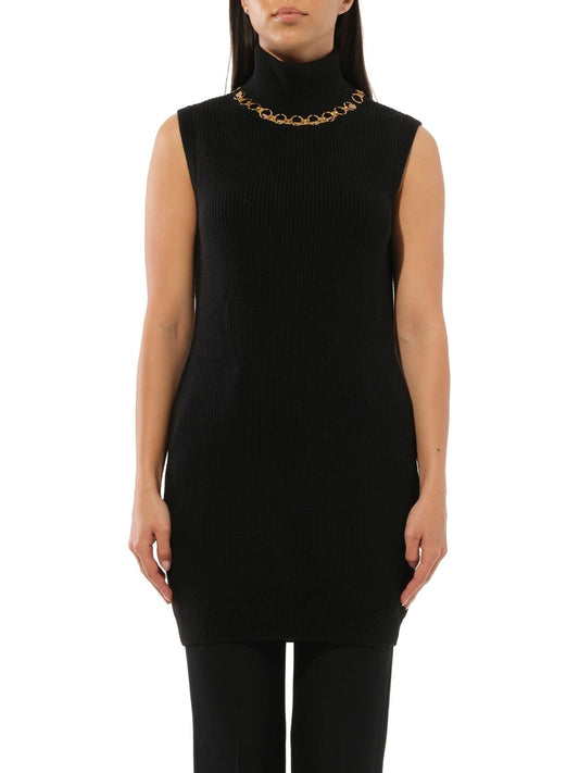 Image of a model wearing Outerwear. Productname: GIVENCHY Pullover Col Black in BLACK colour by brand - GIVENCHY