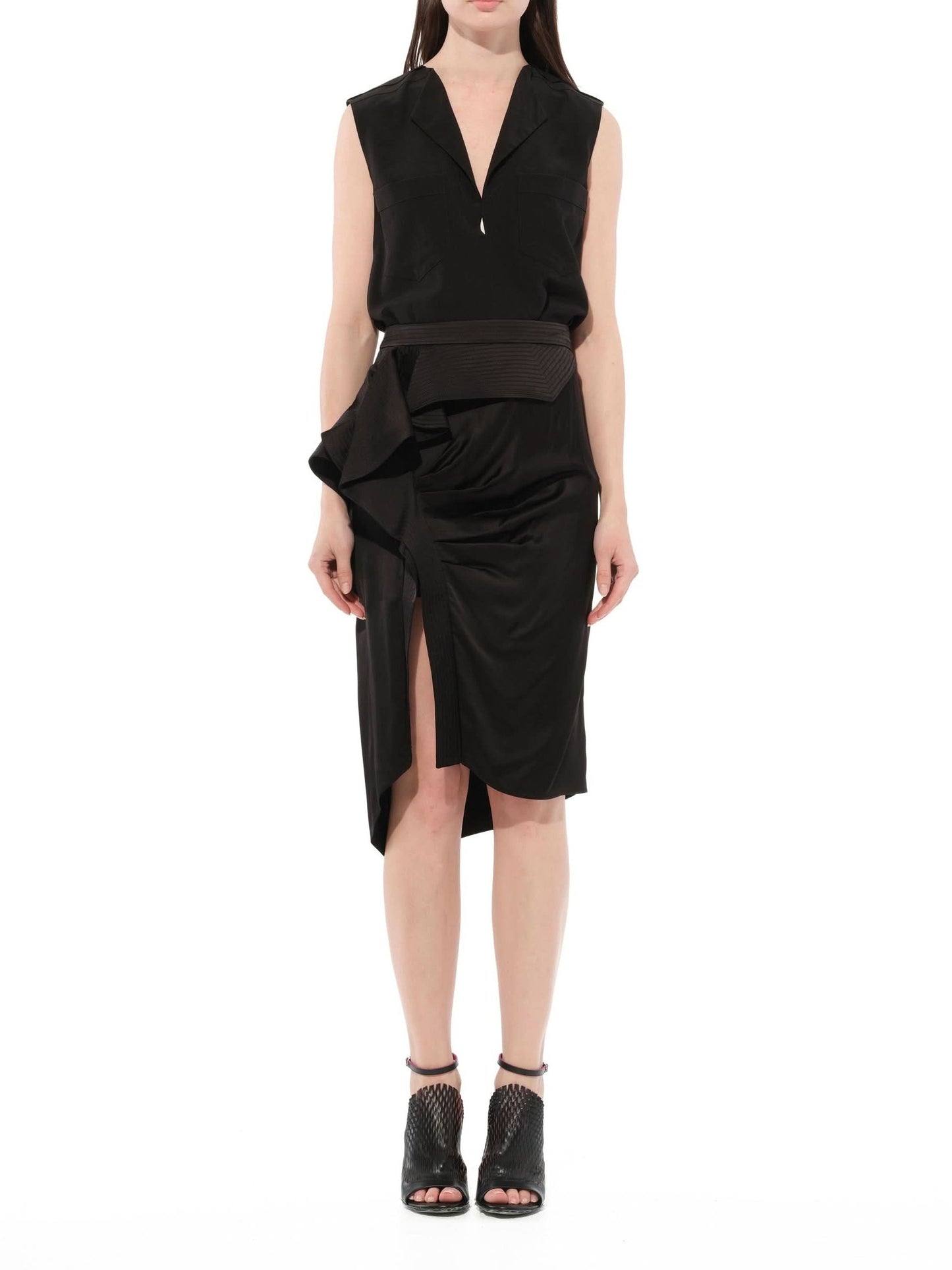 GIVENCHY Satin Skirt (Black)