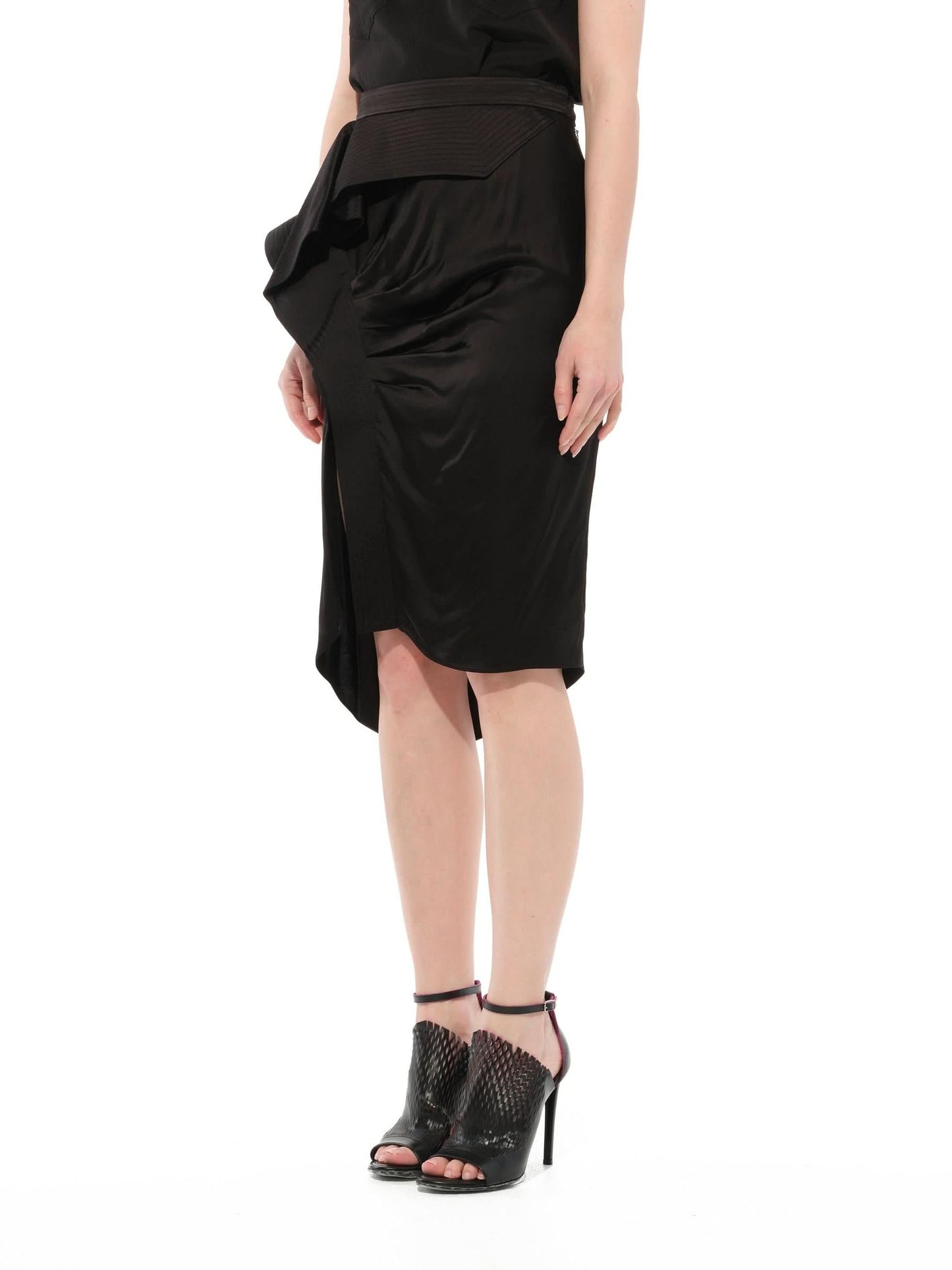 GIVENCHY Satin Skirt (Black)