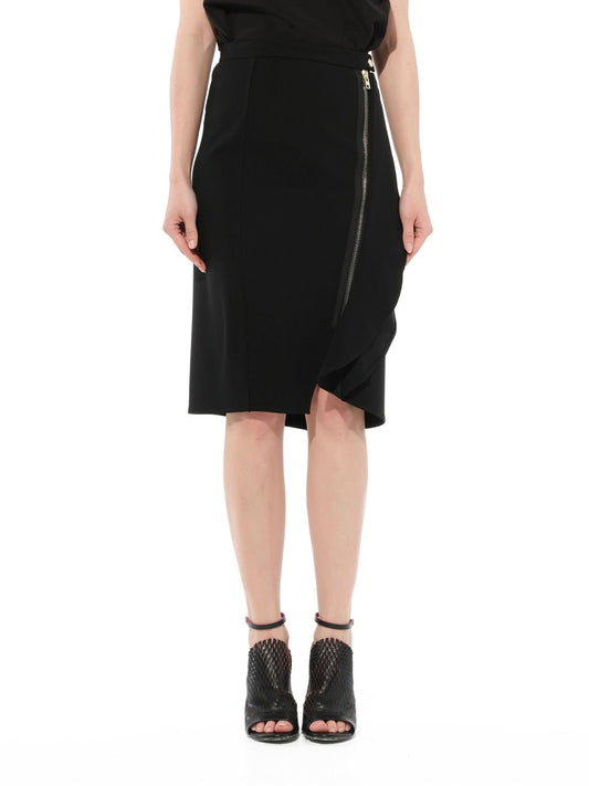 Image of a model wearing Skirts. Productname: GIVENCHY Short Skirt in BLACK colour by brand - GIVENCHY