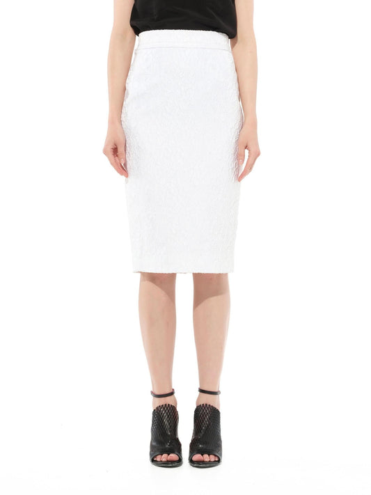 Image of a model wearing Skirts. Productname: GIVENCHY Skirt in White colour by brand - GIVENCHY