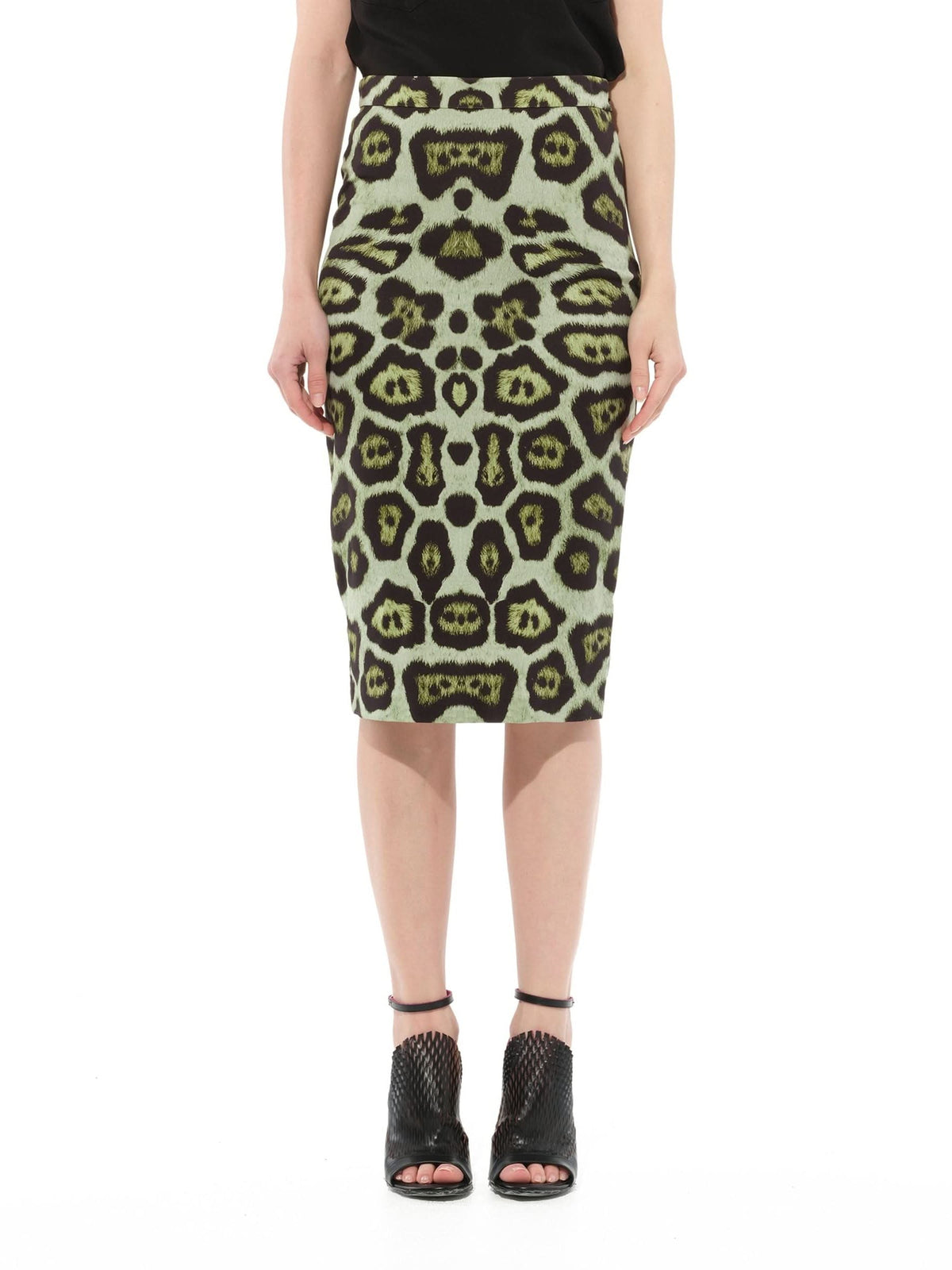 Image of a model wearing Skirts. Product name - Skirt in Multicolour colour by brand - GIVENCHY