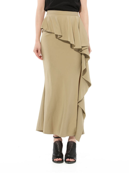 Image of a model wearing Skirts. Productname: GIVENCHY Skirt in Beige colour by brand - GIVENCHY