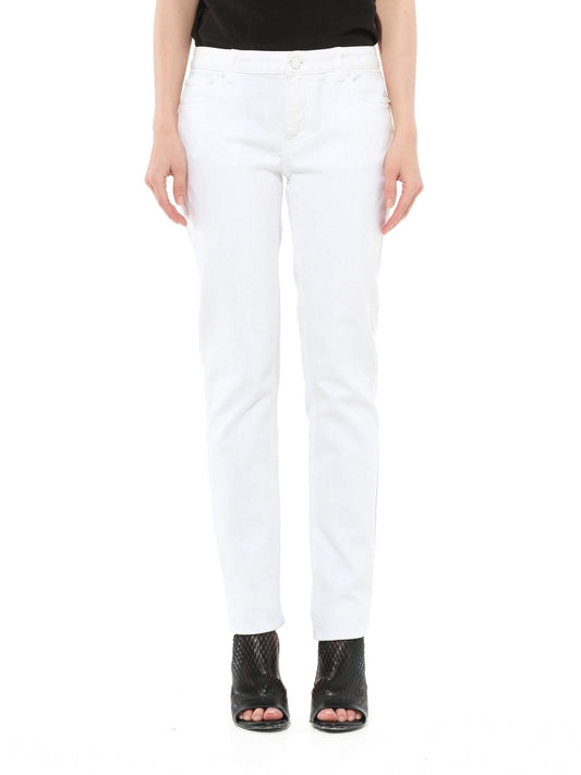 Image of a model wearing Denim. Productname: GIVENCHY Slim Fit Jeans in White colour by brand - GIVENCHY
