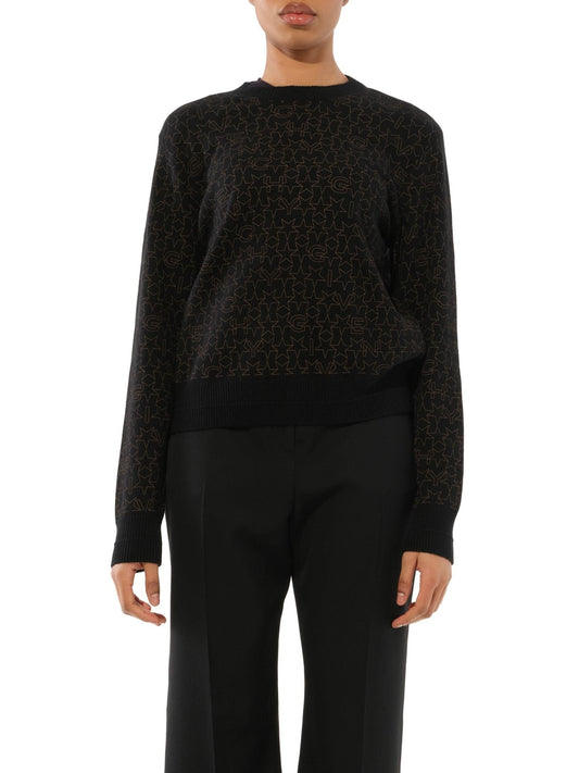 Image of a model wearing Outerwear. Productname: GIVENCHY Star Sweatshirt in Black colour by brand - GIVENCHY