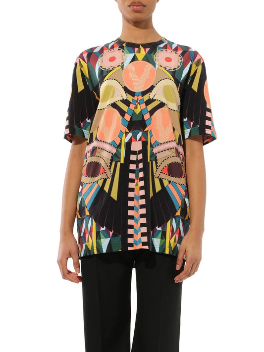 Image of a model wearing Tops. Productname: GIVENCHY T-Shirt in Multicolor colour by brand - GIVENCHY