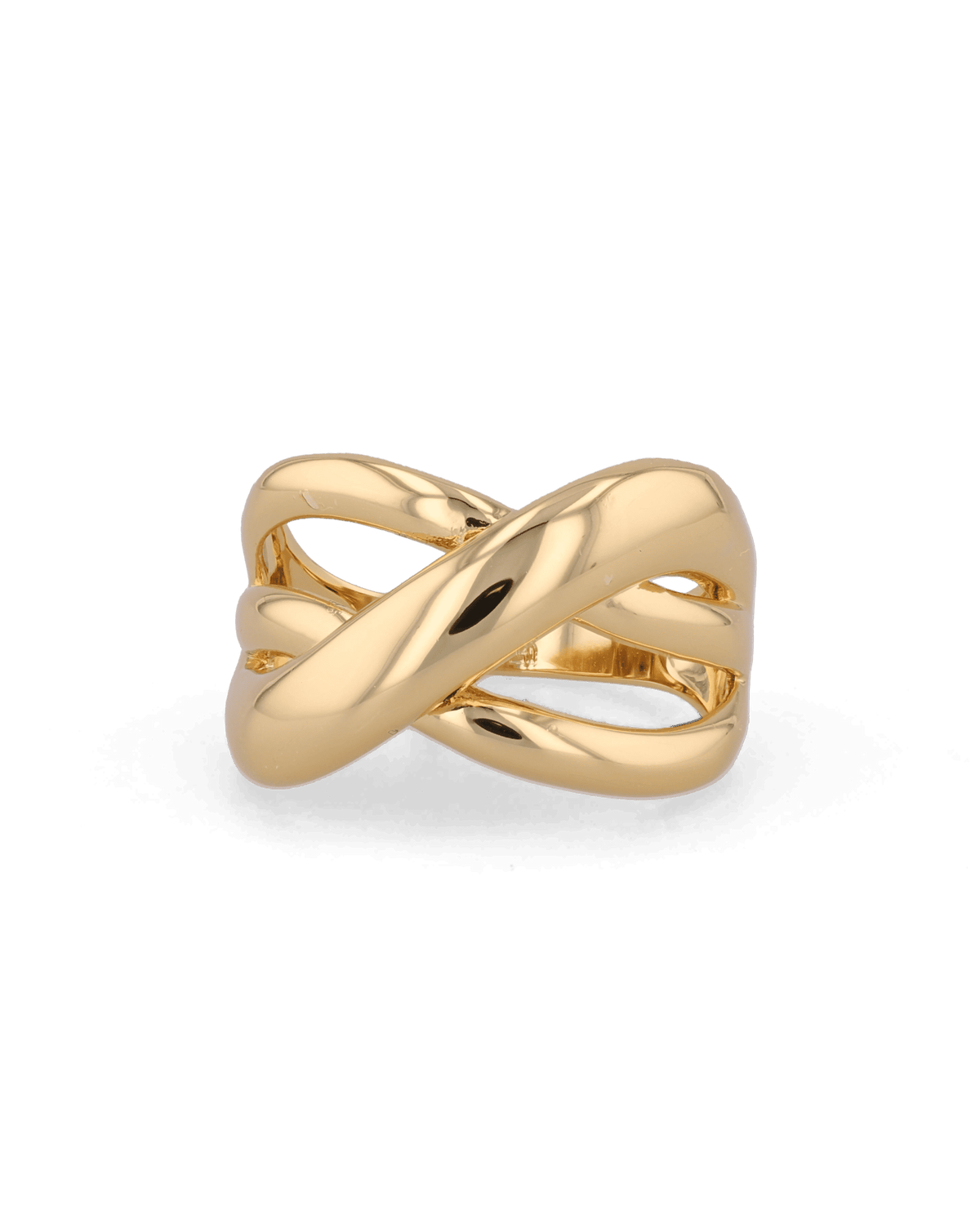 Image of Rings. Product name - Glide Gold Ring in colour by brand - LAVANA