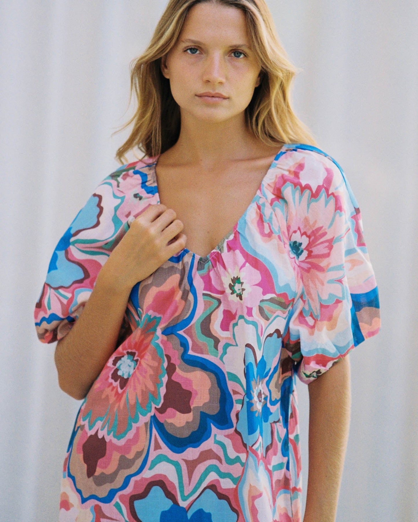 Walnut Melbourne Hawaii Dress (Bomba Di Fiori)
