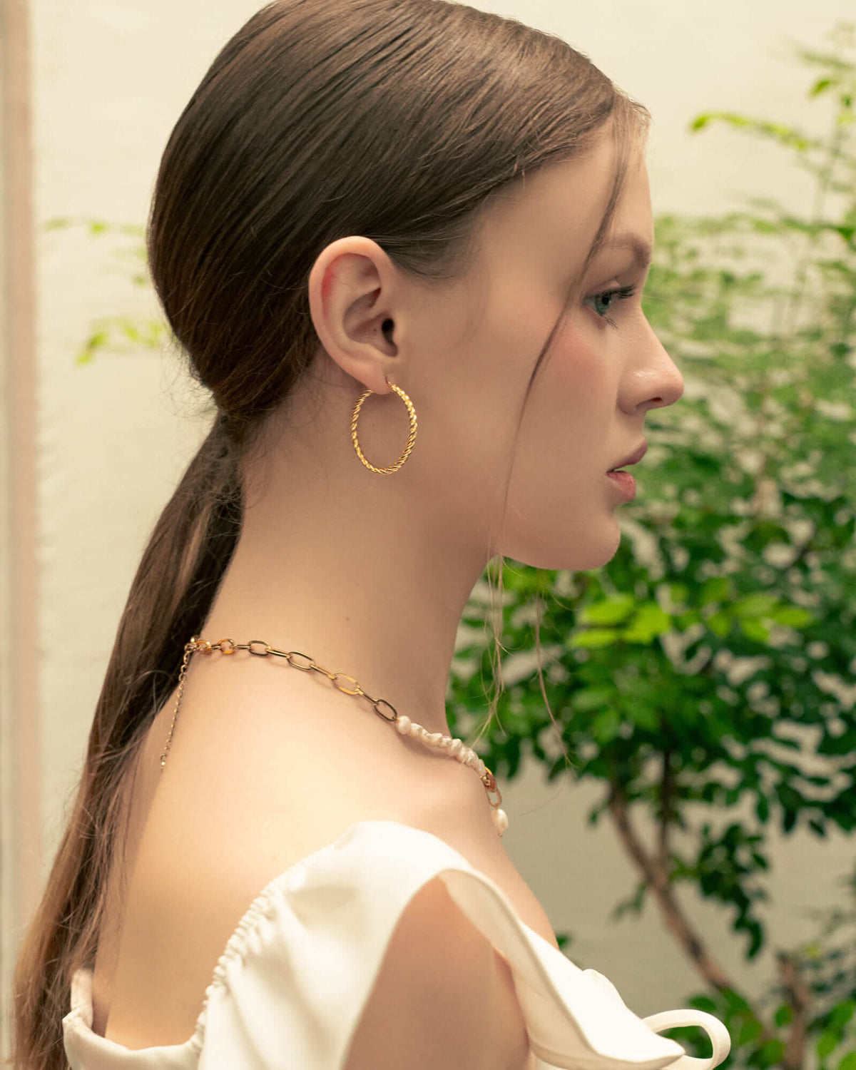 LAVANA Grace Silver Hoop Earrings