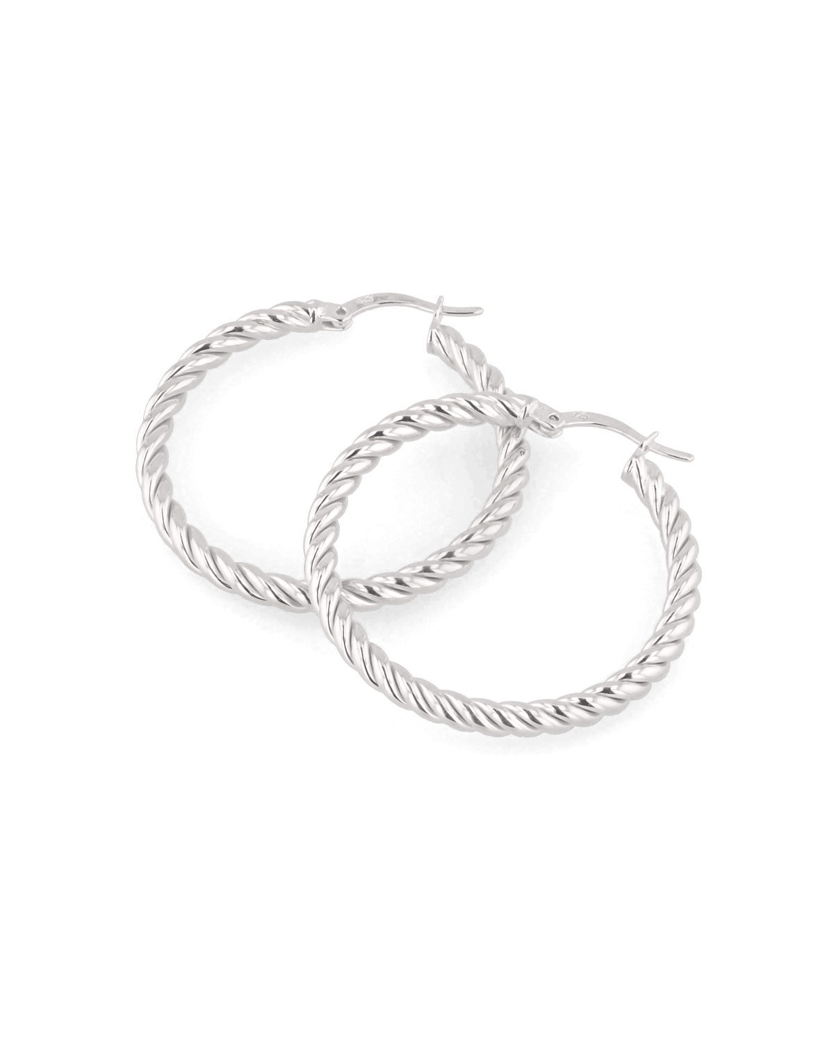 LAVANA Grace Silver Hoop Earrings