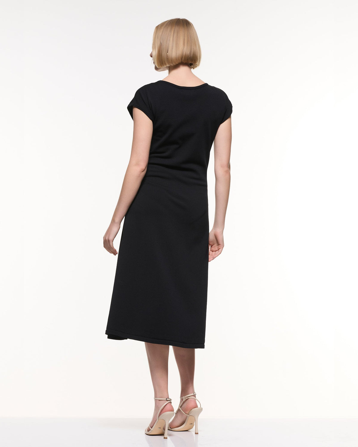 Soon Maternity Grace Cap Sleeve Dress (Black)