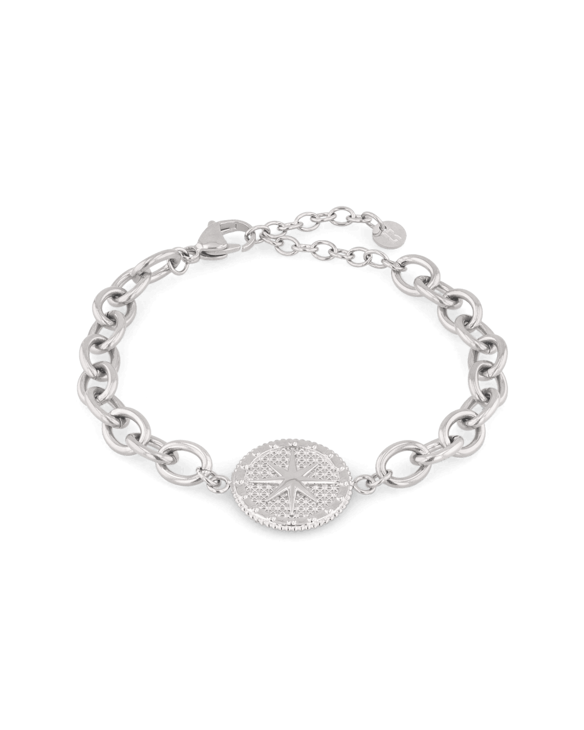 Image of Bracelets. Product name - Guiding Star Silver Chain Bracelet in colour by brand - LAVANA