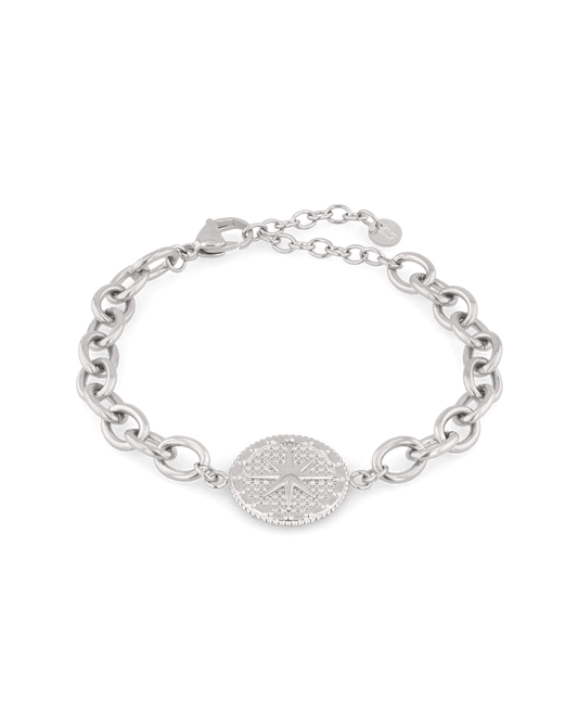 Image of Bracelets. Product name - Guiding Star Silver Chain Bracelet in colour by brand - LAVANA