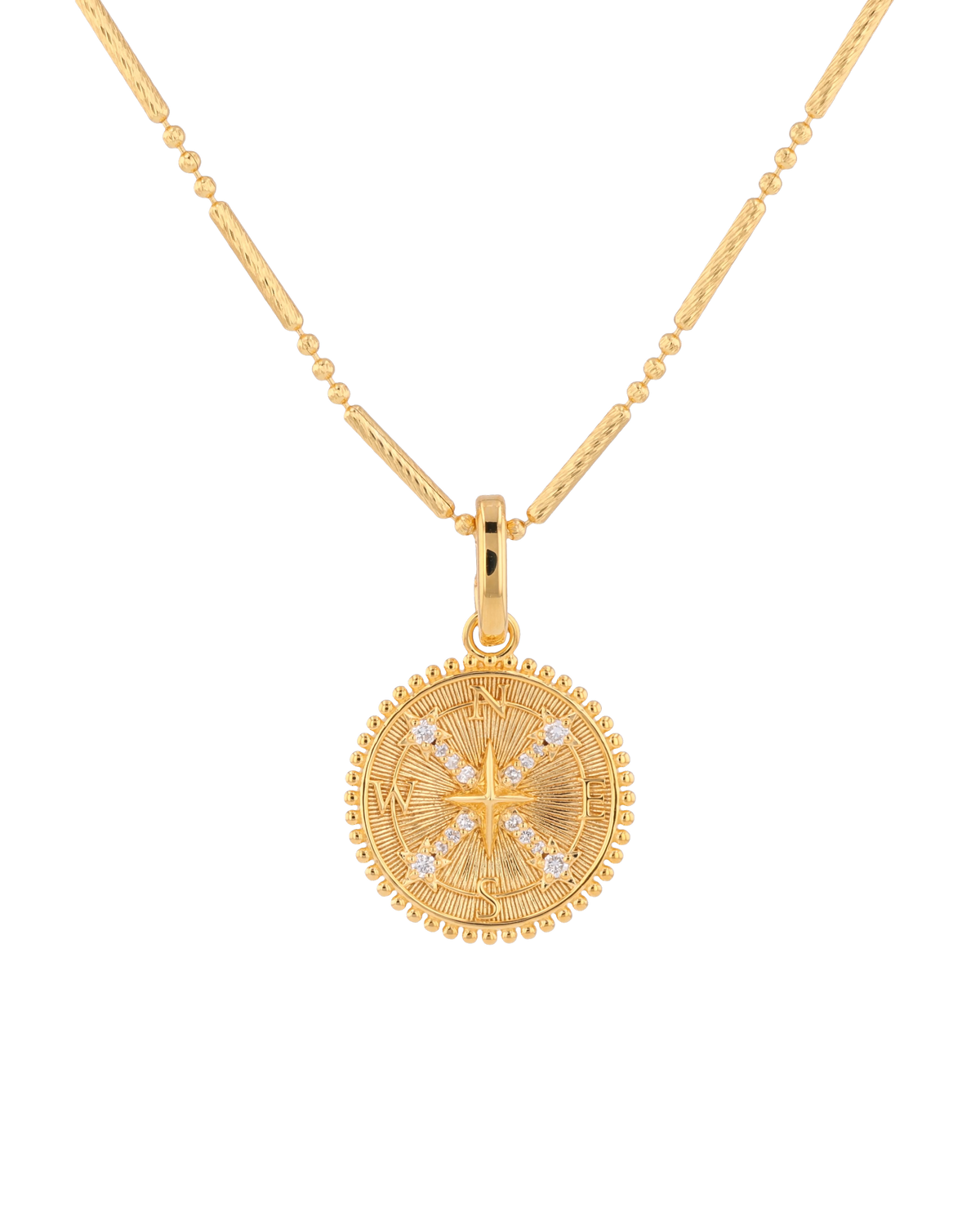 Image of Charms. Product name - Guiding Stars Gold Diamond Pendant in colour by brand - LAVANA