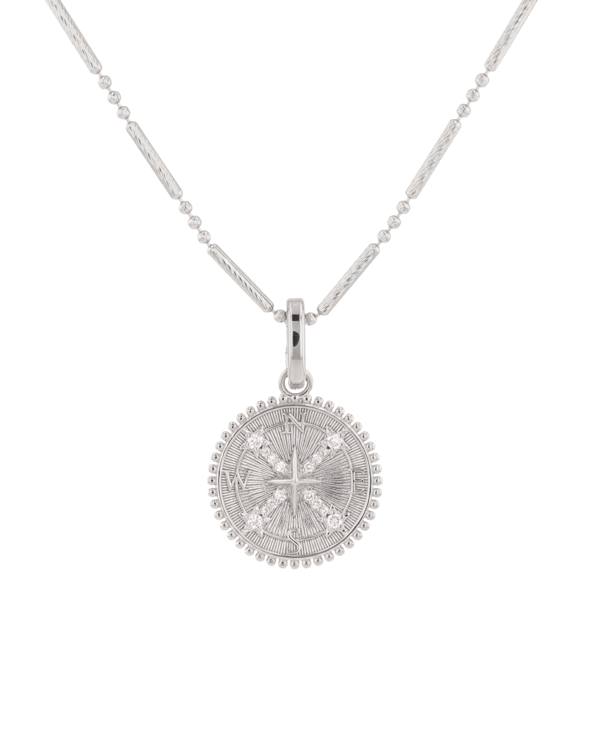 Image of Charms. Product name - Guiding Stars Silver Diamond Pendant in colour by brand - LAVANA