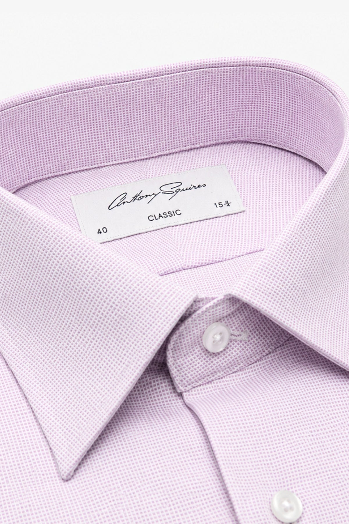 Anthony Squires Gus Formal Shirt Lilac Microdesign (Pink)