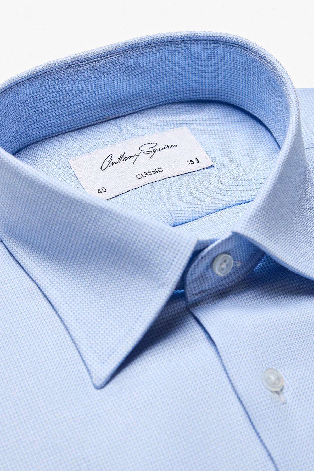 Anthony Squires Gus Formal Shirt Microdesign (Blue)