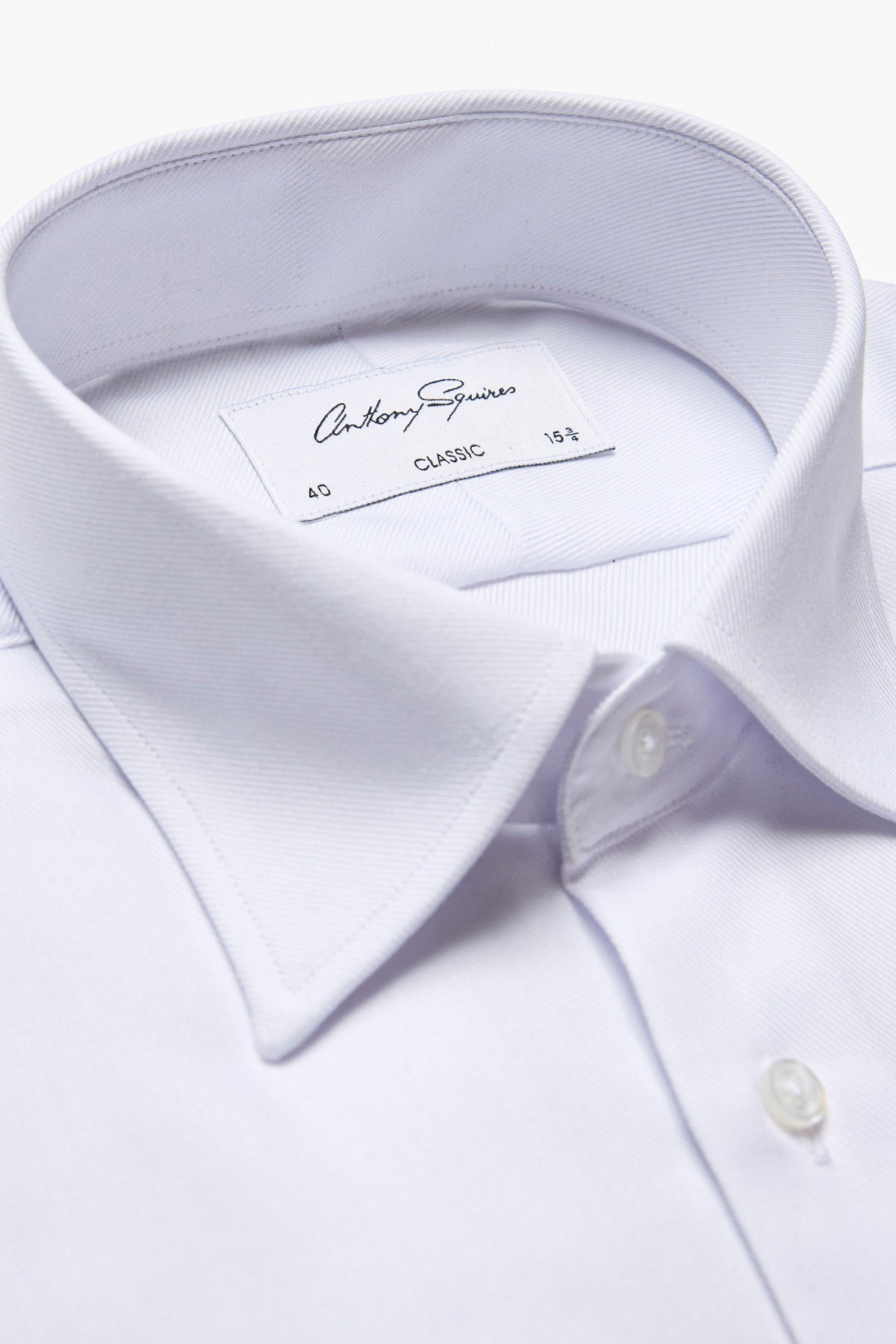 Anthony Squires Gus Formal Shirt Twill (White)