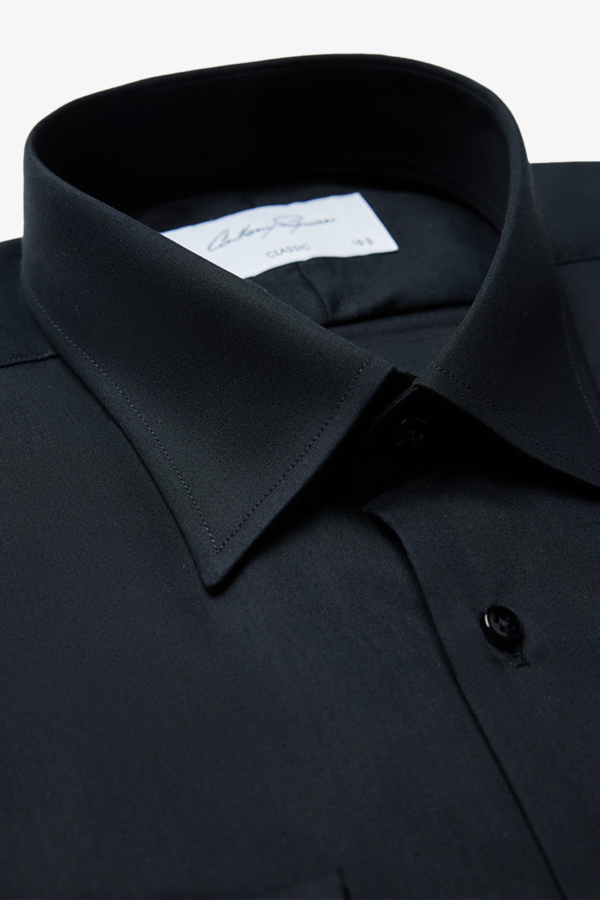 Anthony Squires Gus Formal Shirt Twill (Black)