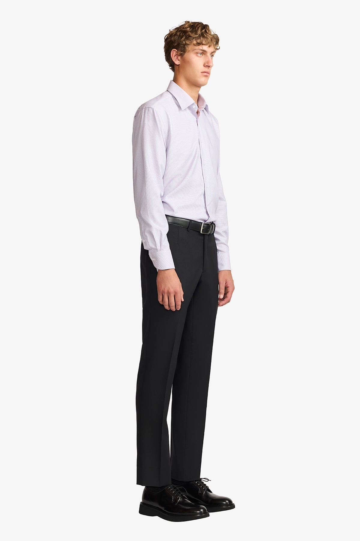 Anthony Squires Gus formal shirt /blue microdesign (Pink)