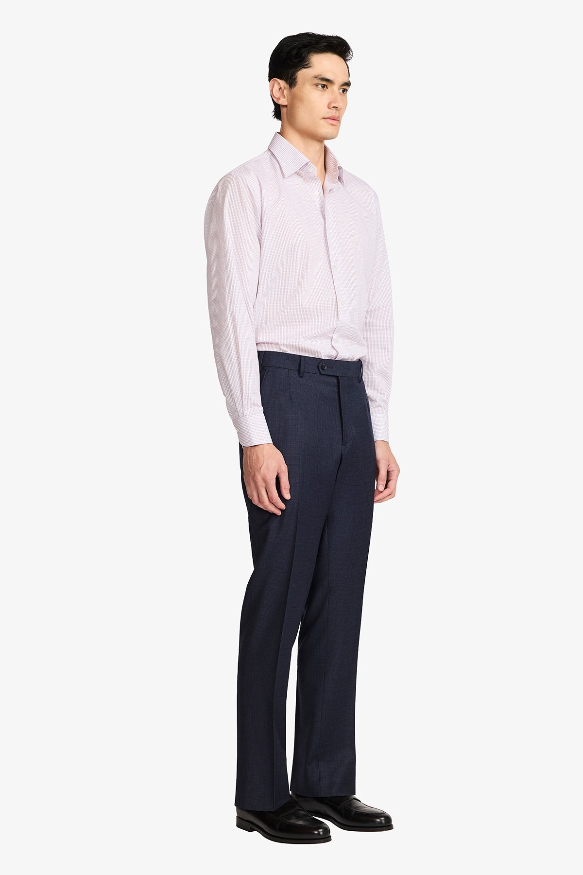 Anthony Squires Gus Formal Shirt Minicheck (Burgundy)
