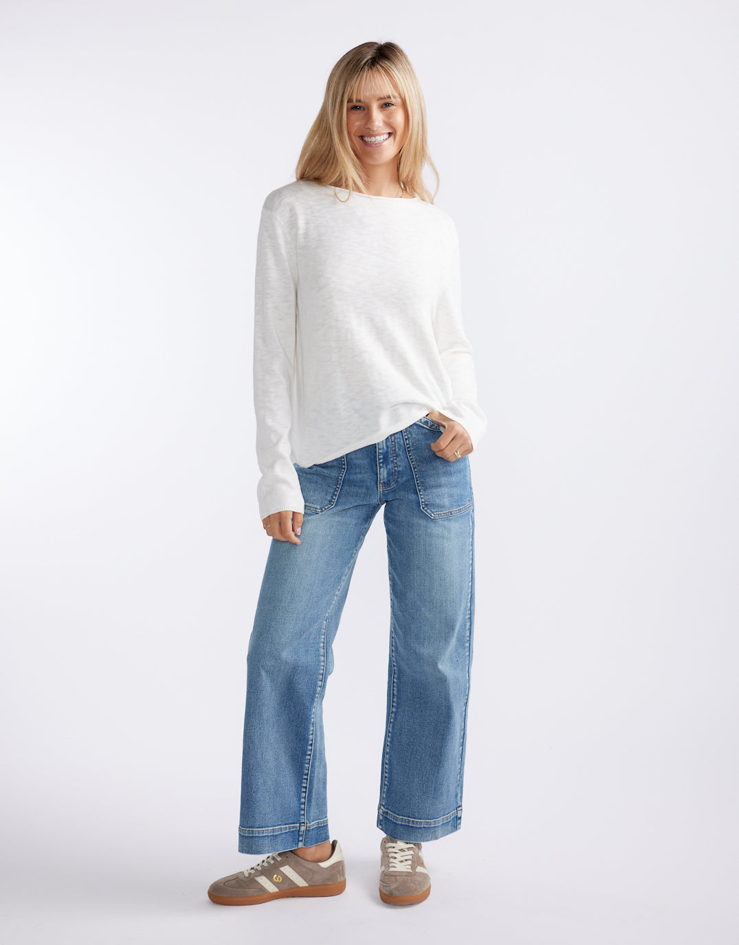 White by FTL Harper Sweater (White)