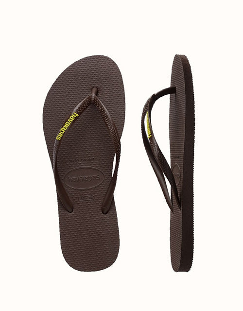 Havaianas® Slim Rubber Logo Thongs (Ballet Rose)