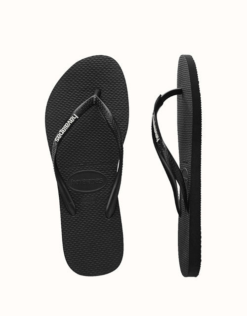 Havaianas® Slim Rubber Logo Thongs (Ballet Rose)