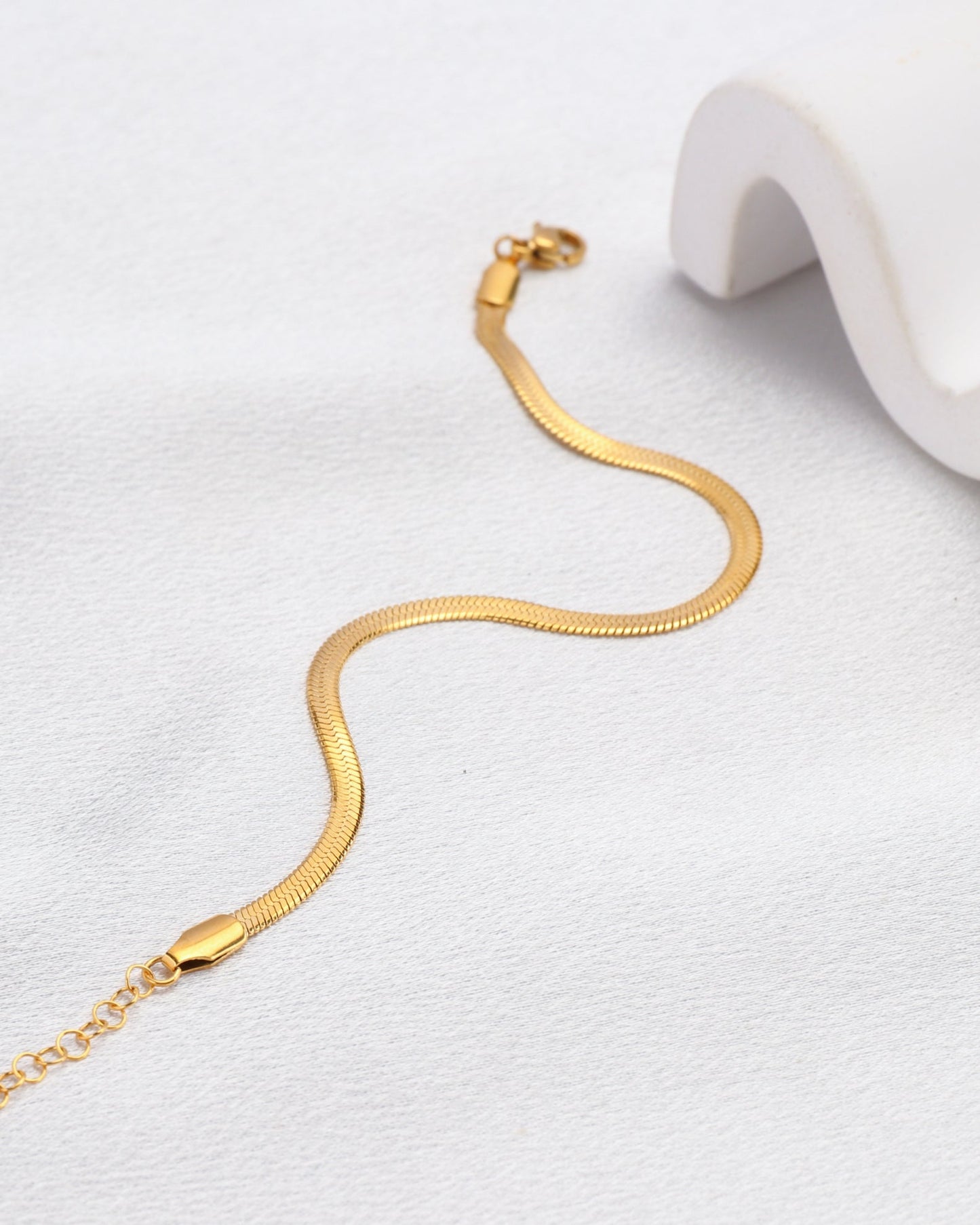 Heychic Sabi Snake Chain Bracelet (Gold)
