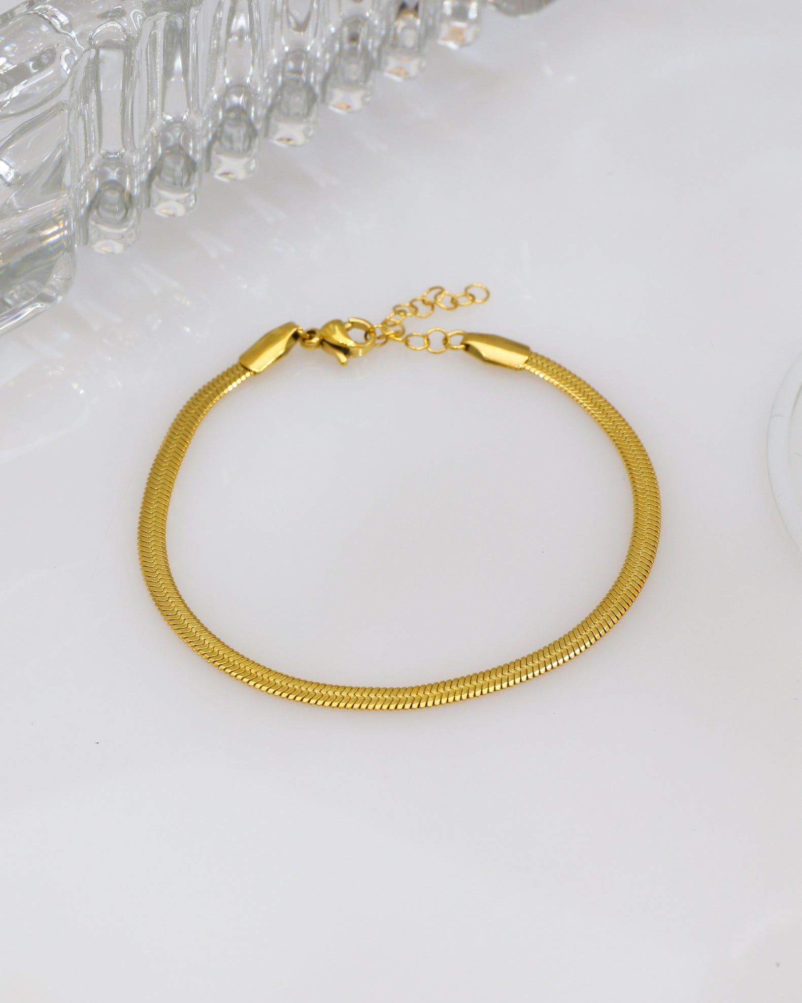 Image of Accessories. Product name - Sabi Gold Snake Chain Bracelet in Gold colour by brand - Heychic