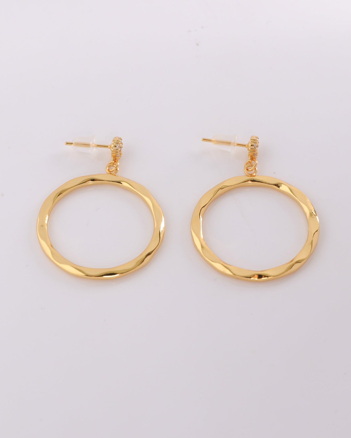 Heychic Anastasia Irregular Circle Earrings (Gold)