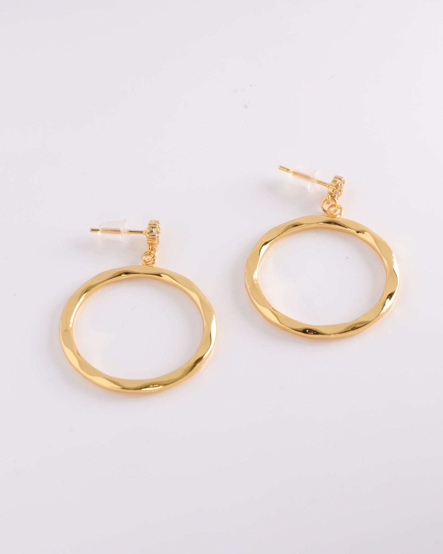 Heychic Anastasia Irregular Circle Earrings (Gold)