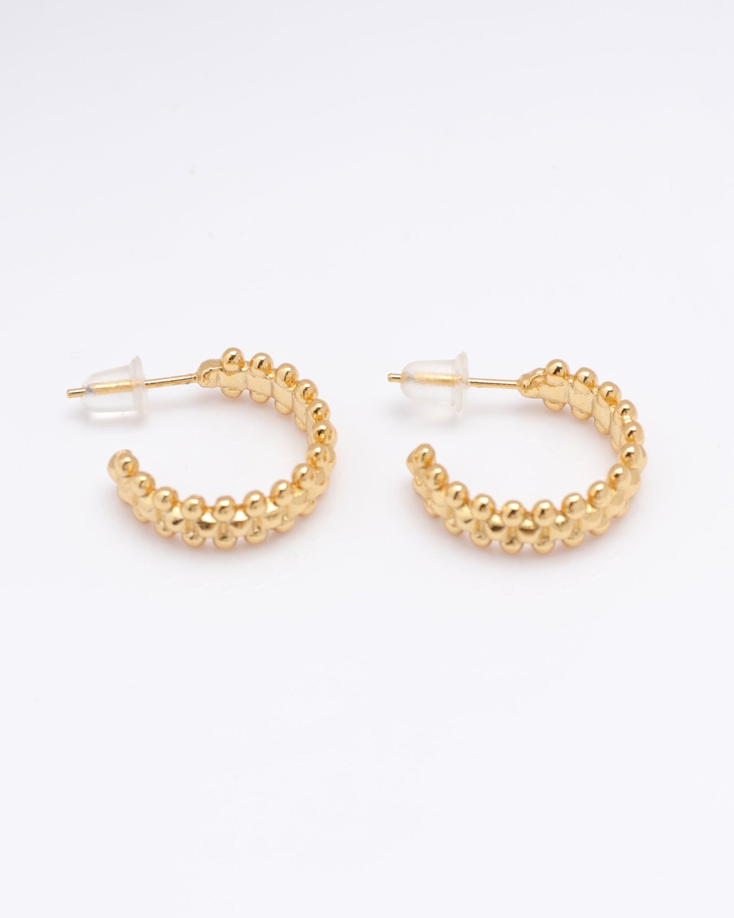 Heychic Betty Beaded Cuff Hoop Earrings (Gold)