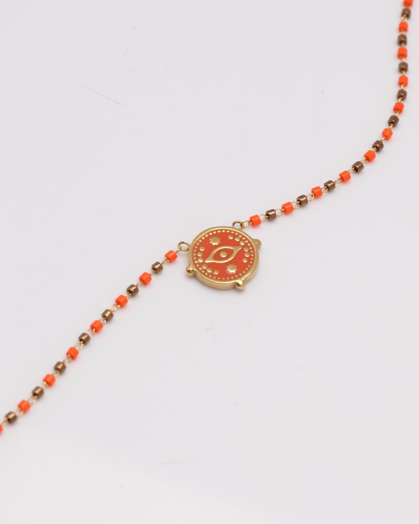 Heychic Mystara Evil Eye Beaded Necklace (Red)