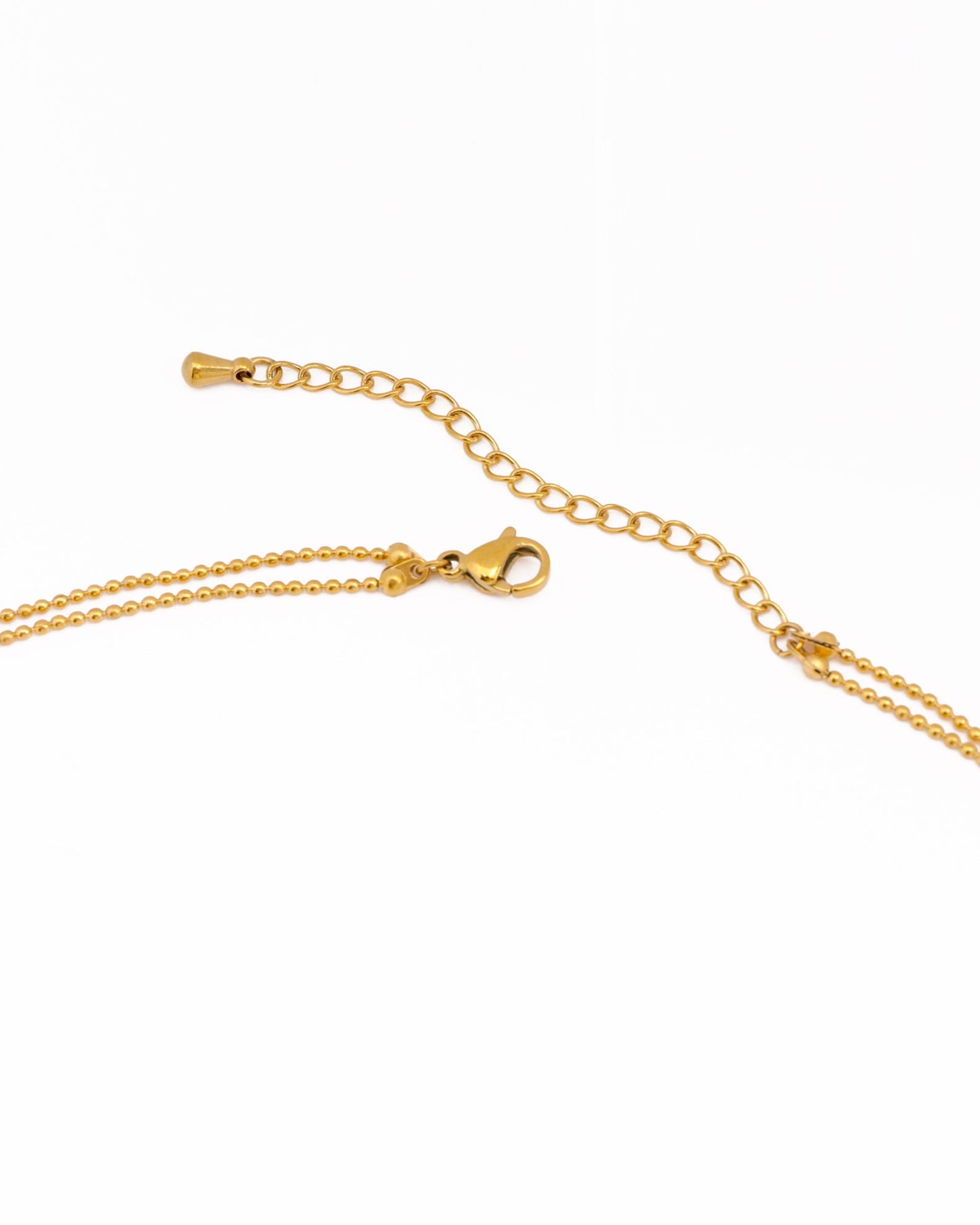 Heychic Starla Gold Starfish Layered Necklace (Red)