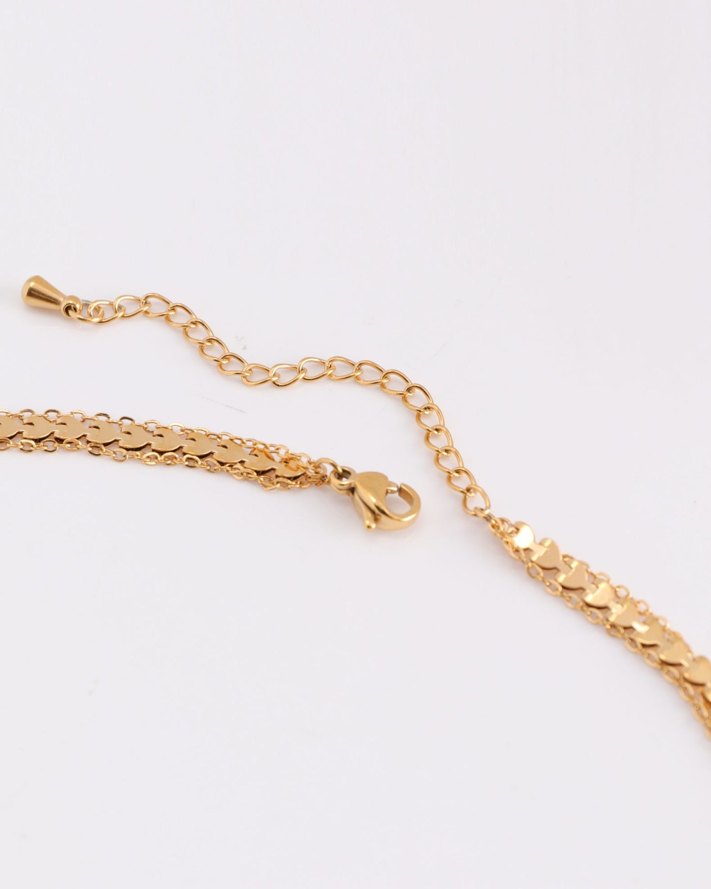 Heychic Ilaria Gold Layered Necklace (Red)